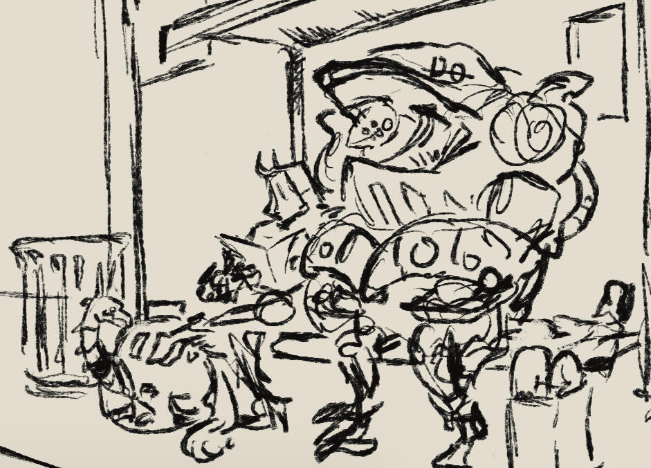 Bus Stop Sketch