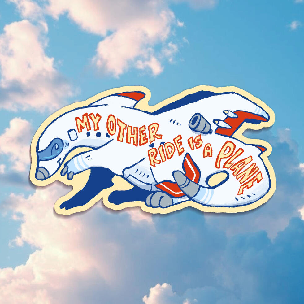 My other ride is a Plane - Bumper sticker
