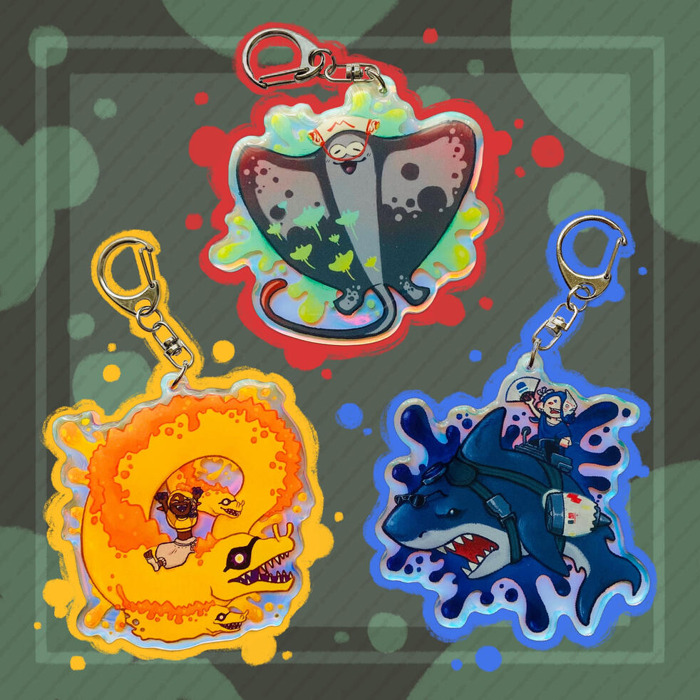 Deep Cut Trio - Keychains