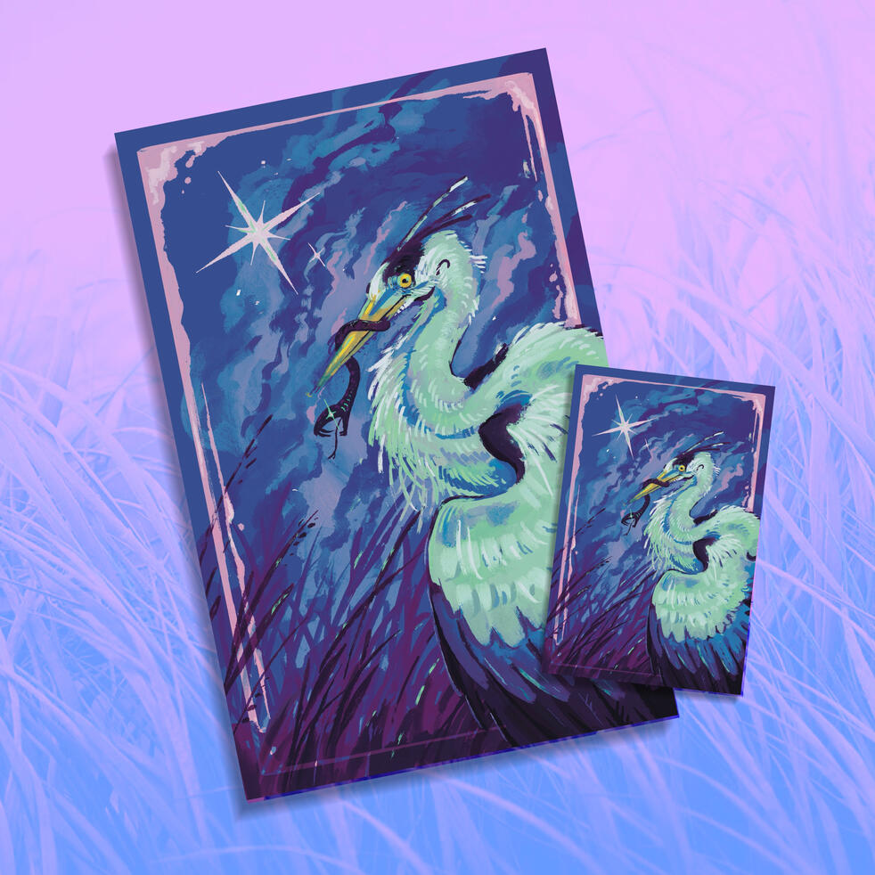 Heron's Feast - Print